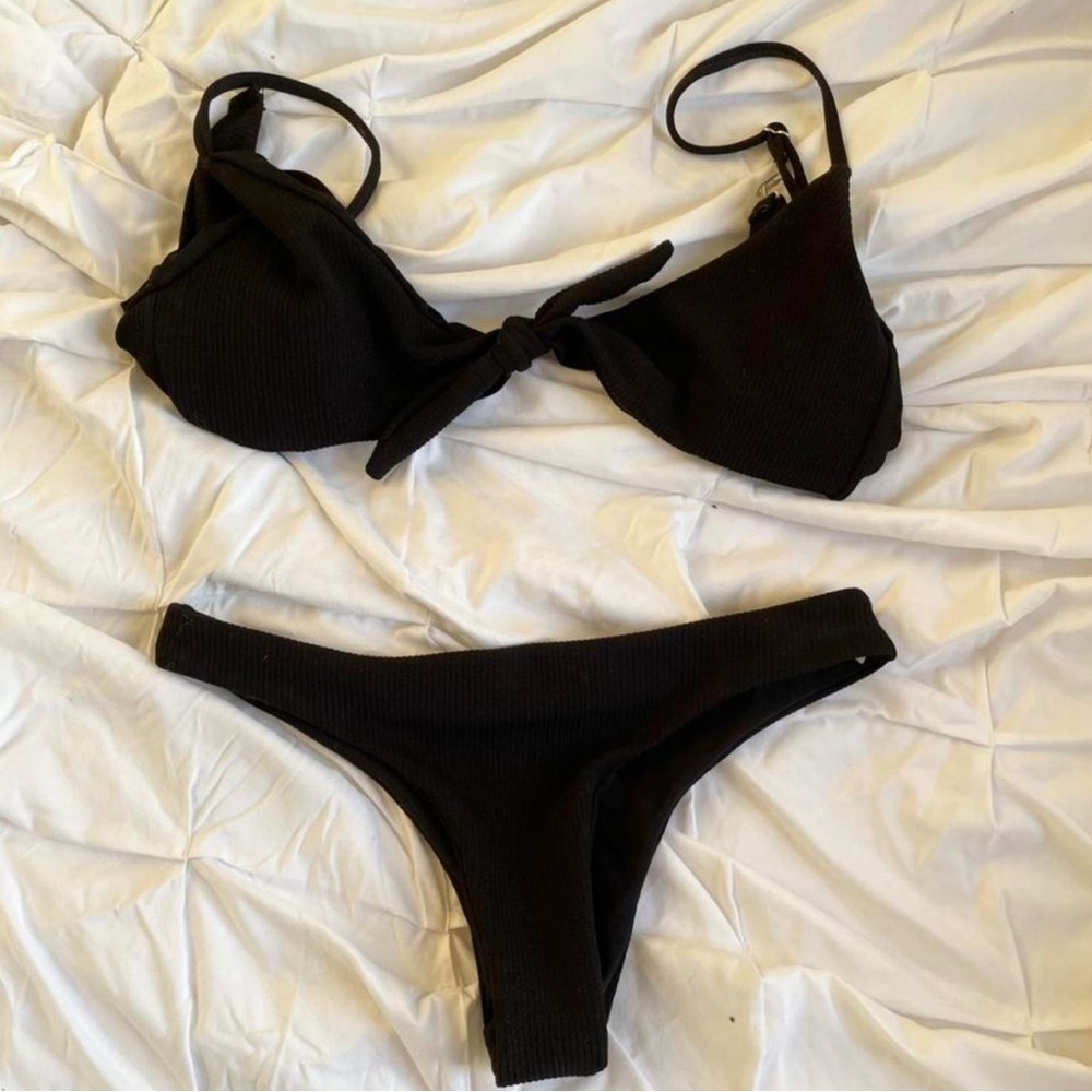 black bikini set